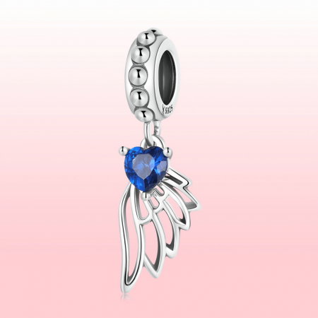 Pandantiv argint aripa de inger cu inimioara [7]