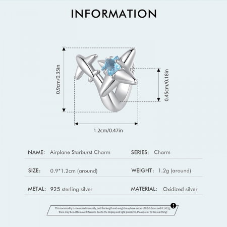 Pandantiv argint Avion si Stea [6]