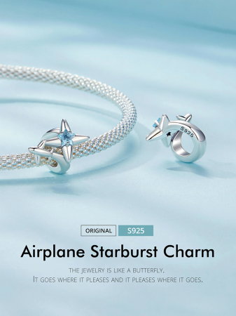 Pandantiv argint Avion si Stea [10]