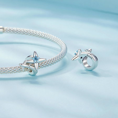 Pandantiv argint Avion si Stea [4]