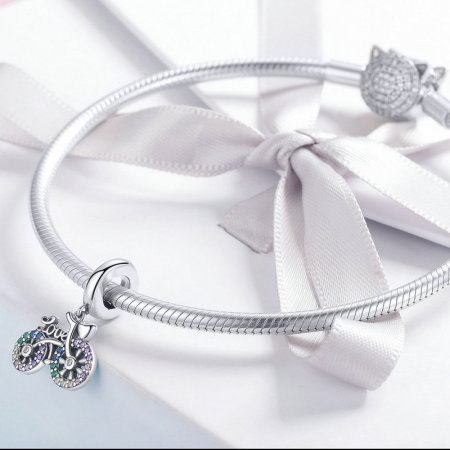 Pandantiv argint bicicleta [5]