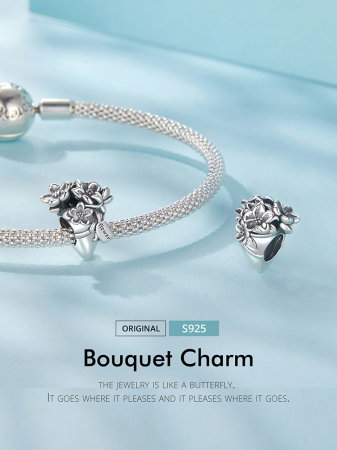 Pandantiv argint Buchet de Flori [13]