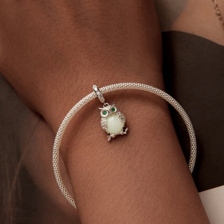 Pandantiv argint  bufnita luminoasa [7]