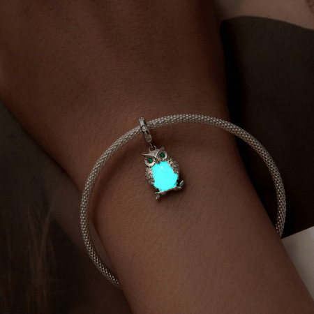 Pandantiv argint  bufnita luminoasa [9]