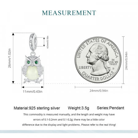 Pandantiv argint  bufnita luminoasa [18]