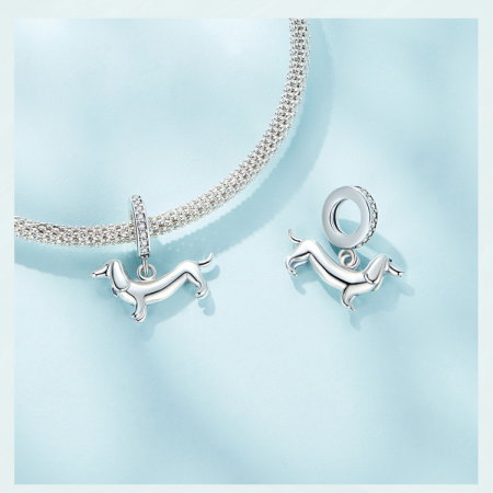 Pandantiv argint catel Teckel [10]