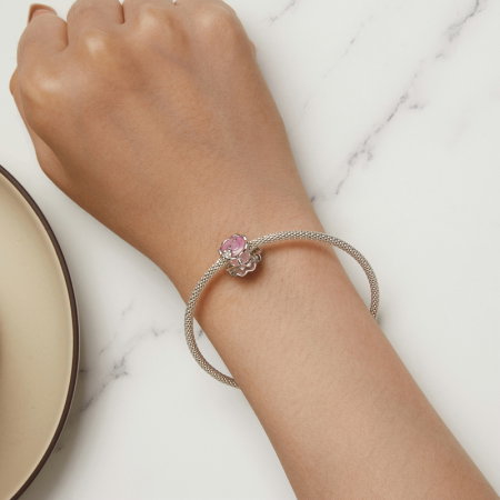 Pandantiv argint ceasca de ceai floral [6]