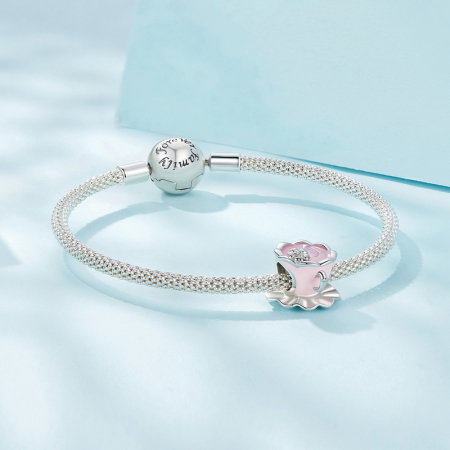 Pandantiv argint ceasca de ceai floral [5]