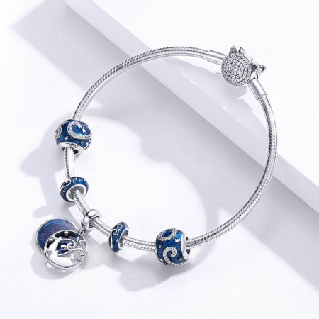 Pandantiv argint cer albastru [5]