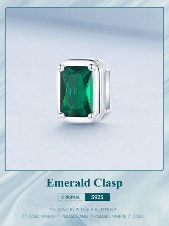 Pandantiv argint clip de smarald [11]