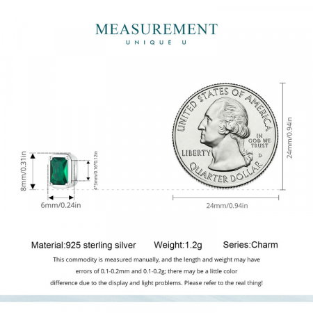 Pandantiv argint clip de smarald [7]