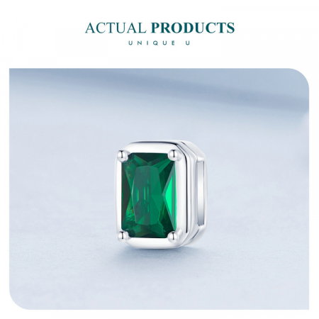 Pandantiv argint clip de smarald [9]