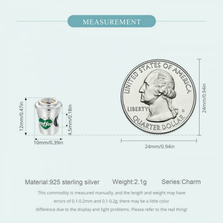 Pandantiv argint Coffee [8]