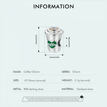 Pandantiv argint Coffee [7]