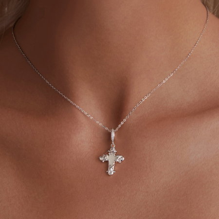 Pandantiv argint  cruce luminoasa [4]