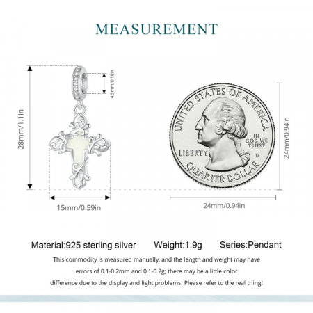 Pandantiv argint  cruce luminoasa [16]