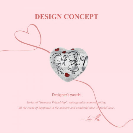 Pandantiv argint cu baietel si fetita [10]