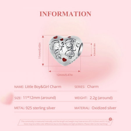 Pandantiv argint cu baietel si fetita [8]