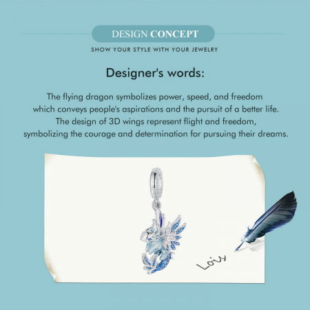 Pandantiv argint cu dragoni [12]