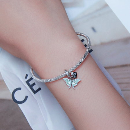 Pandantiv argint cu fluturas si inima [4]