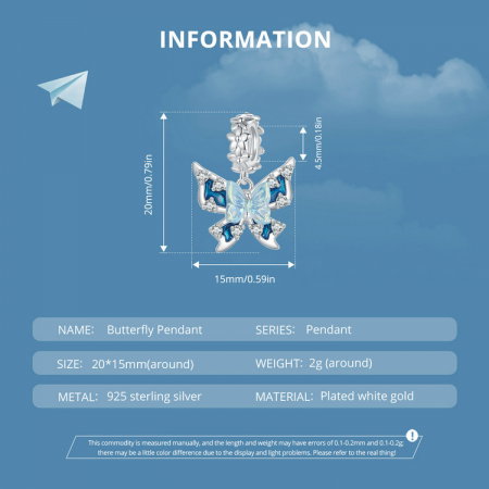 Pandantiv argint cu fluture [12]