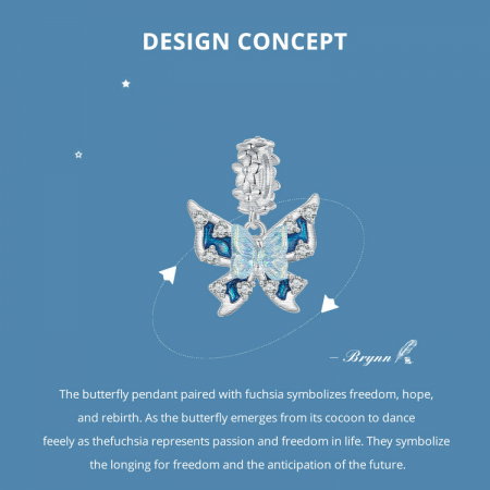 Pandantiv argint cu fluture [14]