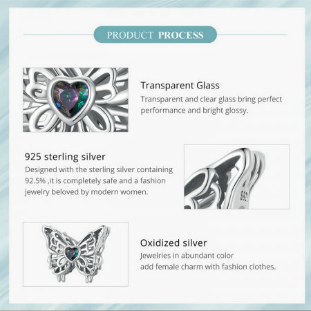 Pandantiv argint cu fluture dansator [9]