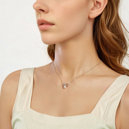 Pandantiv argint cu fundita su perla [10]