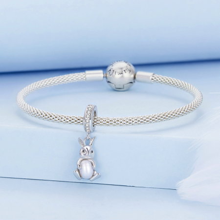 Pandantiv argint cu iepuras si perla [3]