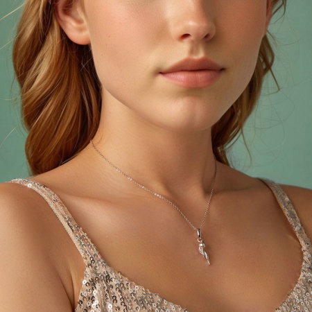 Pandantiv argint cu lalea [10]