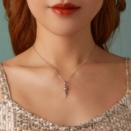 Pandantiv argint cu lalea [8]