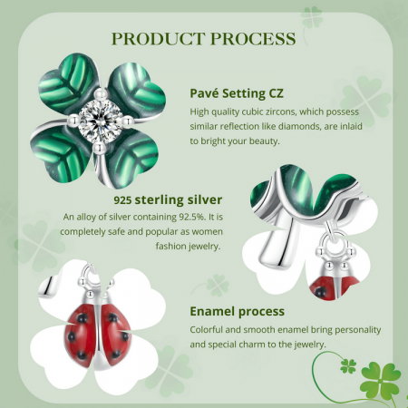 Pandantiv argint cu trifoi cu 4 foi si gargarita [7]