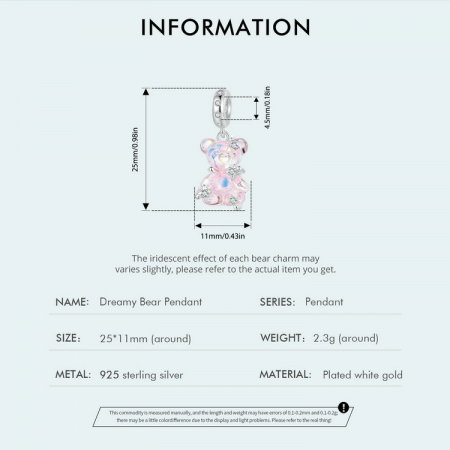 Pandantiv argint cu ursulet roz [11]