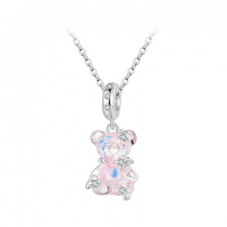 Pandantiv argint cu ursulet roz [3]