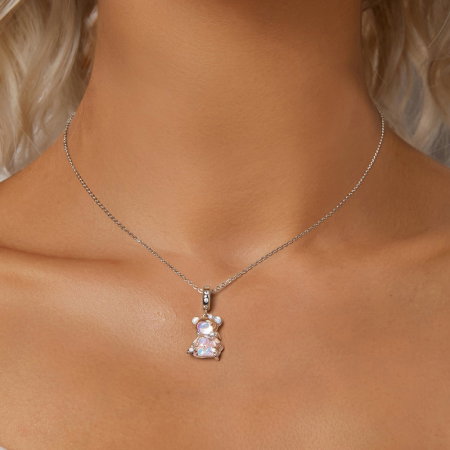 Pandantiv argint cu ursulet roz [4]