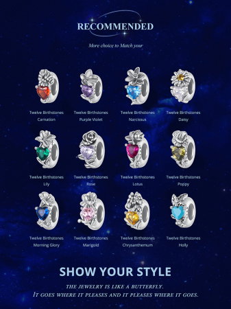 Pandantiv argint cu zirconiu inimioara si garoafa [10]