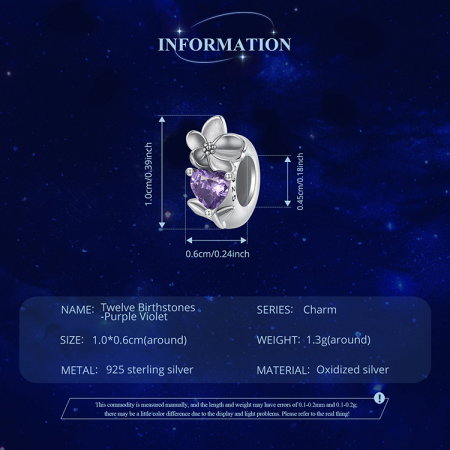 Pandantiv argint cu zirconiu inimioara si iasomie [10]