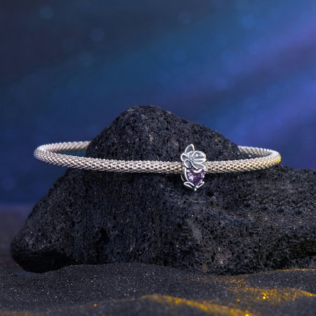 Pandantiv argint cu zirconiu inimioara si iasomie [5]