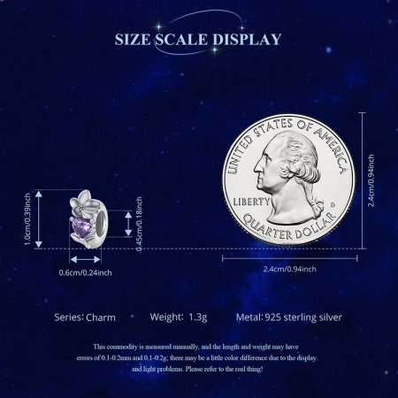 Pandantiv argint cu zirconiu inimioara si iasomie [11]