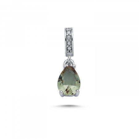 Pandantiv argint cu zirconiu zultanit picatura [0]