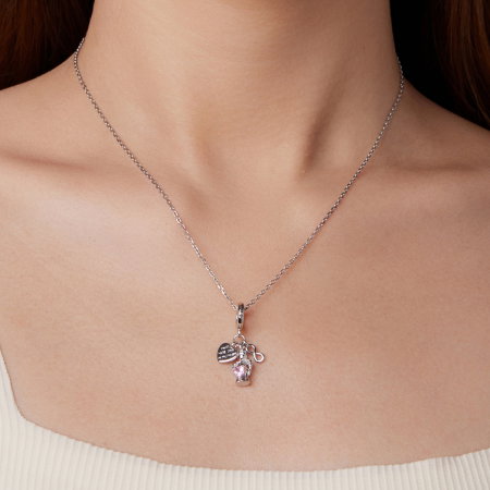 Pandantiv argint dragoste ingeras cu Zirconia [7]