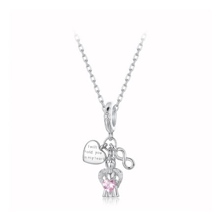 Pandantiv argint dragoste ingeras cu Zirconia [11]