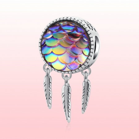 Pandantiv argint Dream Catcher cu solzi [8]