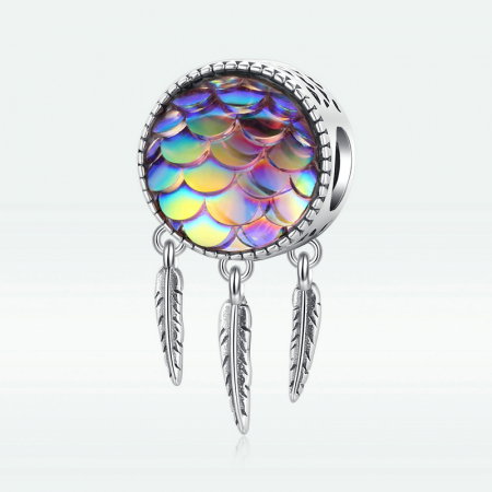 Pandantiv argint Dream Catcher cu solzi [7]