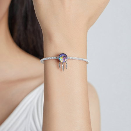 Pandantiv argint Dream Catcher cu solzi [1]