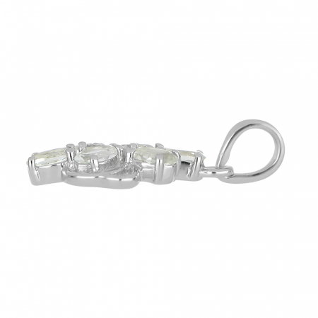 Pandantiv argint elegant cu ametist verde - PVA0018 [1]