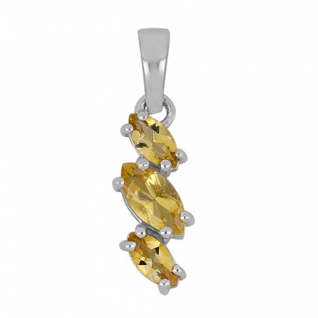Pandantiv argint elegant cu citrine - PVA0022 [0]