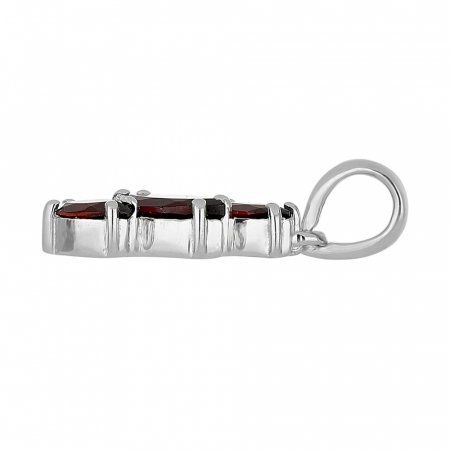 Pandantiv argint elegant cu granat - PVA0023 [1]