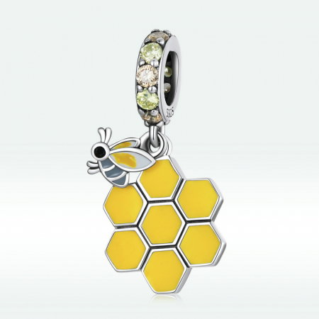 Pandantiv argint fagure si albina [5]