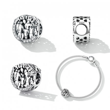 Pandantiv argint familie fericita [6]